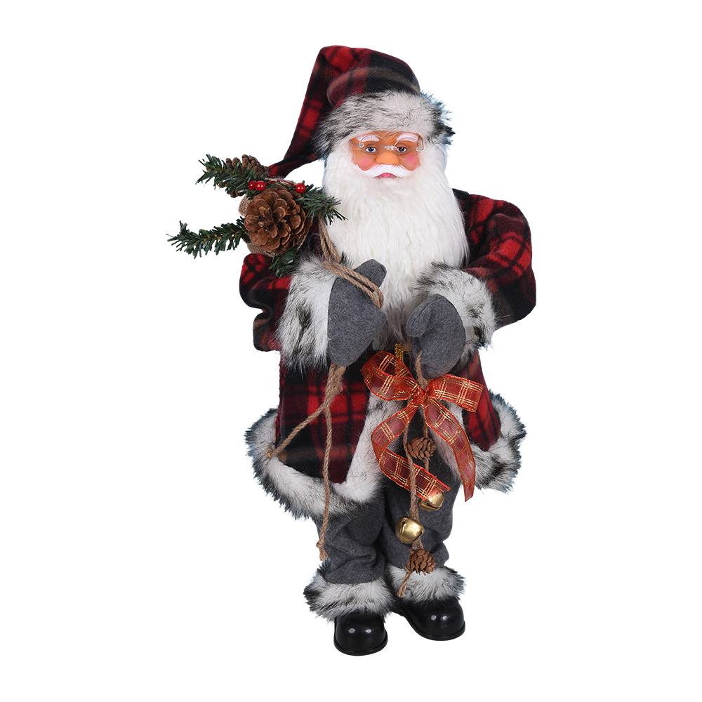 Figura de Papá Noel de estilo rústico