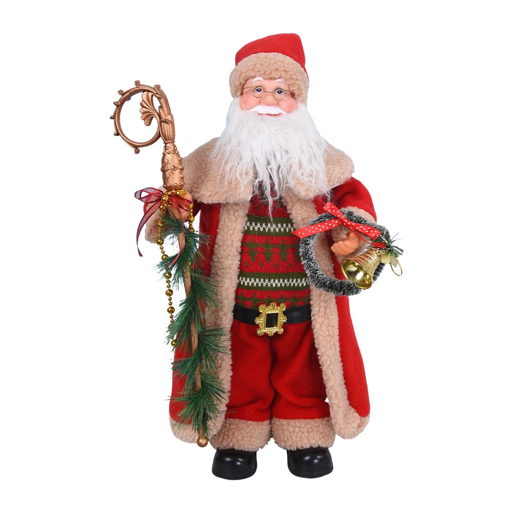 Figura de Papá Noel de estilo rústico